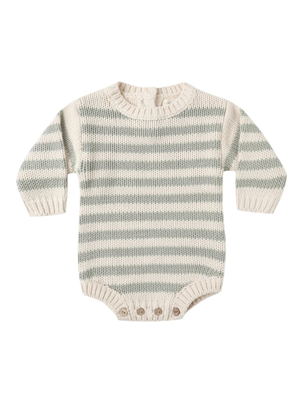 NWT Quincy Mae Rex Stripe Organic Cotton Sweater Romper